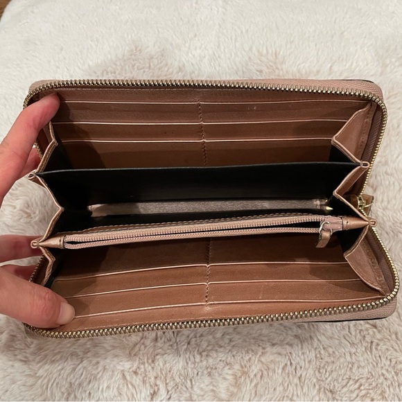 Gucci microguccissima continental zip wallet, metallic rose gold - Picture 3 of 12